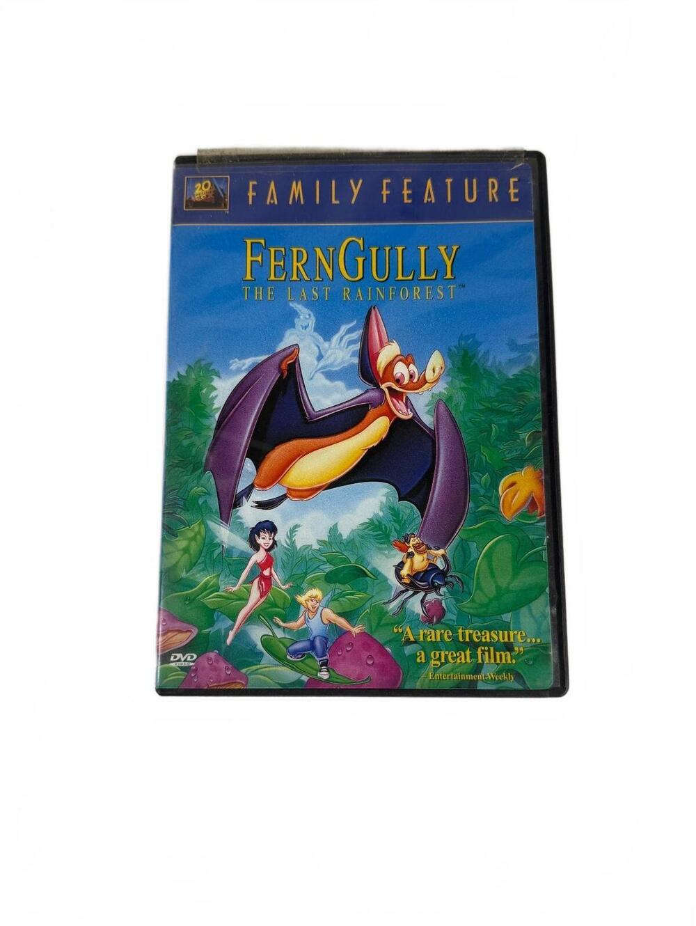 FernGully The Last Rainforest DVD 20th Century Fox Family Feature Vintage Anime
